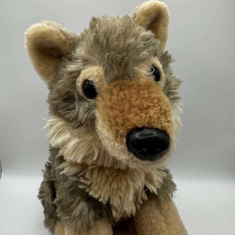 Wild Republic Wolf Plush Stuffed Animal‎ Grey Tan K&M International